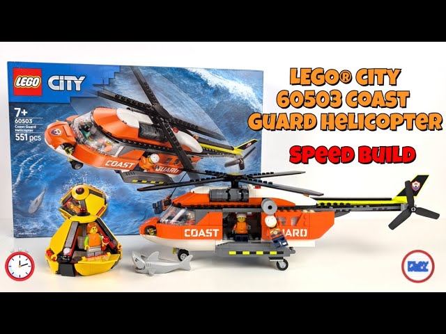 Vídeo relacionado con LEGO City Helicóptero de Guardacostas de Juguete - Maqueta de Vehículo de Emergencias con Puertas Correderas, 4 Minifiguras y Figura de Tiburón - Regalo de Cumpleaños para Niños de 7+ Años - 60503