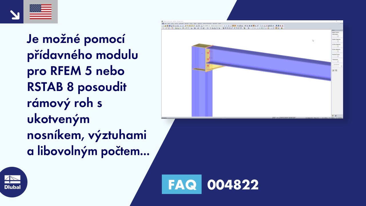 [EN] FAQ 004822 | Je možné pomocí některého z přídavných modulů programu RFEM/RSTAB posoudit rámový roh s ...