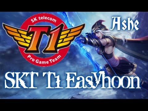 SKT T1 Easyhoon ASHE vs Vayne ADC - League of Legends Ranked Korean