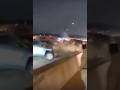 Freeway pileup due to black ice 😳 #accidentnews #car #winter #blackice