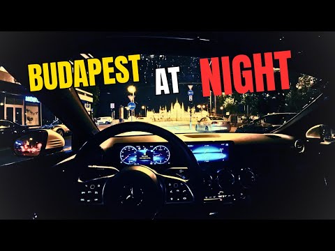 [4K POV/Raw Sound] Mercedes A180 Budapest Evening Drive