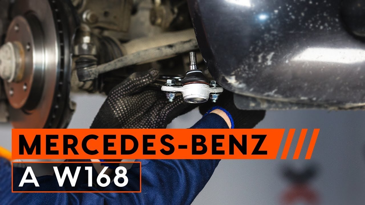 Como mudar braço inferior da parte dianteira em Mercedes W168 - guia de substituição