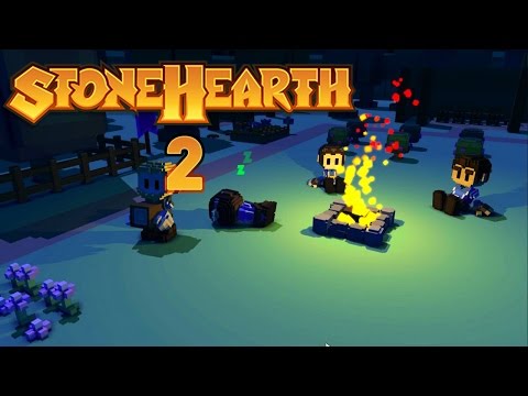 Прохождение STONEHEARTH: #2 - СТОЛОВАЯ НА БЕРЕГУ!