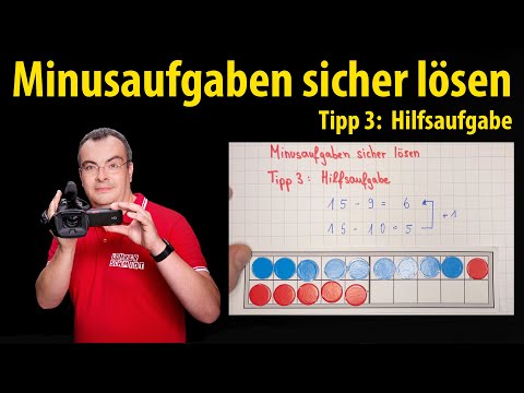 Minusaufgaben sicher lösen - Tipp 3: Hilfsaufgabe | Lehrerschmidt - Grundschule