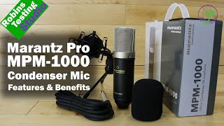 Video thumbnail for Sound Test of Marantz MPM-1000 Large Diaphragm Condenser Microphone by expert island