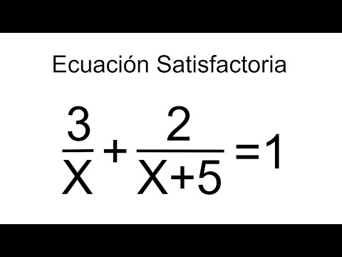 ECUACIÓN RACIONAL SATISFACTORIA. Matemáticas Básicas