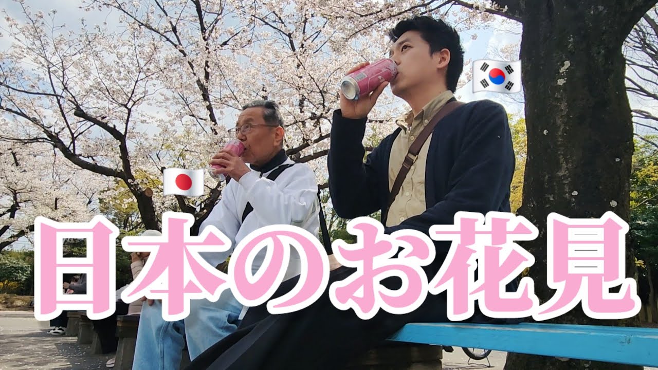 人生始めて日本人とお花見しに行って感動しました!!!綺麗な桜の下で大切な人と時間を過ごして幸せな韓国人です