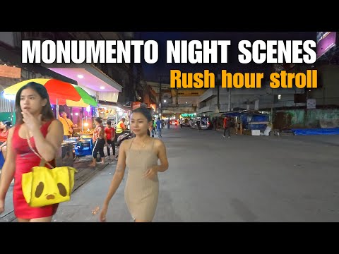 MONUMENTO CALOOCAN CITY-RUSH HOUR STROLL IN 4k