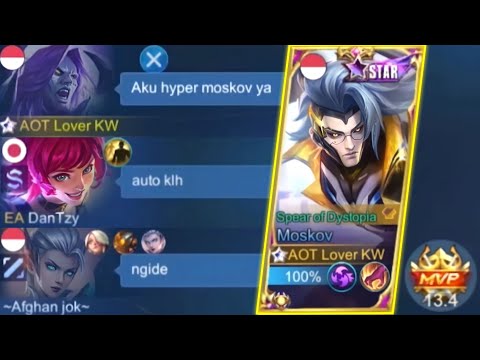 PRANK MOSKOV JUNGLE, AWALNYA TIM MARAH, AKHIRNYA PADA SADAR TOP GLOBAL MOSKOV YG MAIN WKWK - MLBB