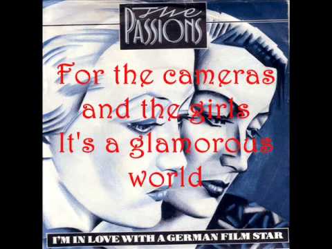 The Passions - I'm In Love With A German Film Star (Lyrics)