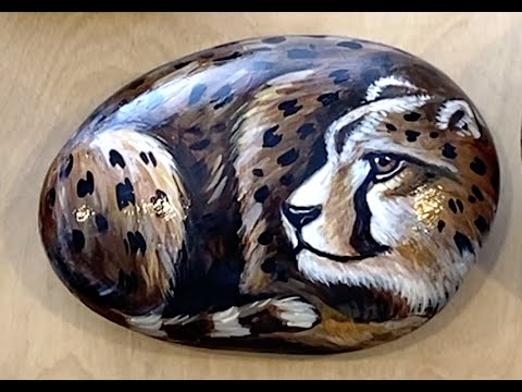 How to paint a Cheetah Rock