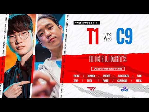 T1 vs C9 // Game 1 // Day 4 Worlds Swiss Series 2023 *All Kills #leagueoflegends #worlds2023