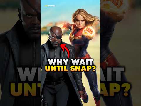 Why Fury Only Called Captain Marvel During the Snap? #avengers