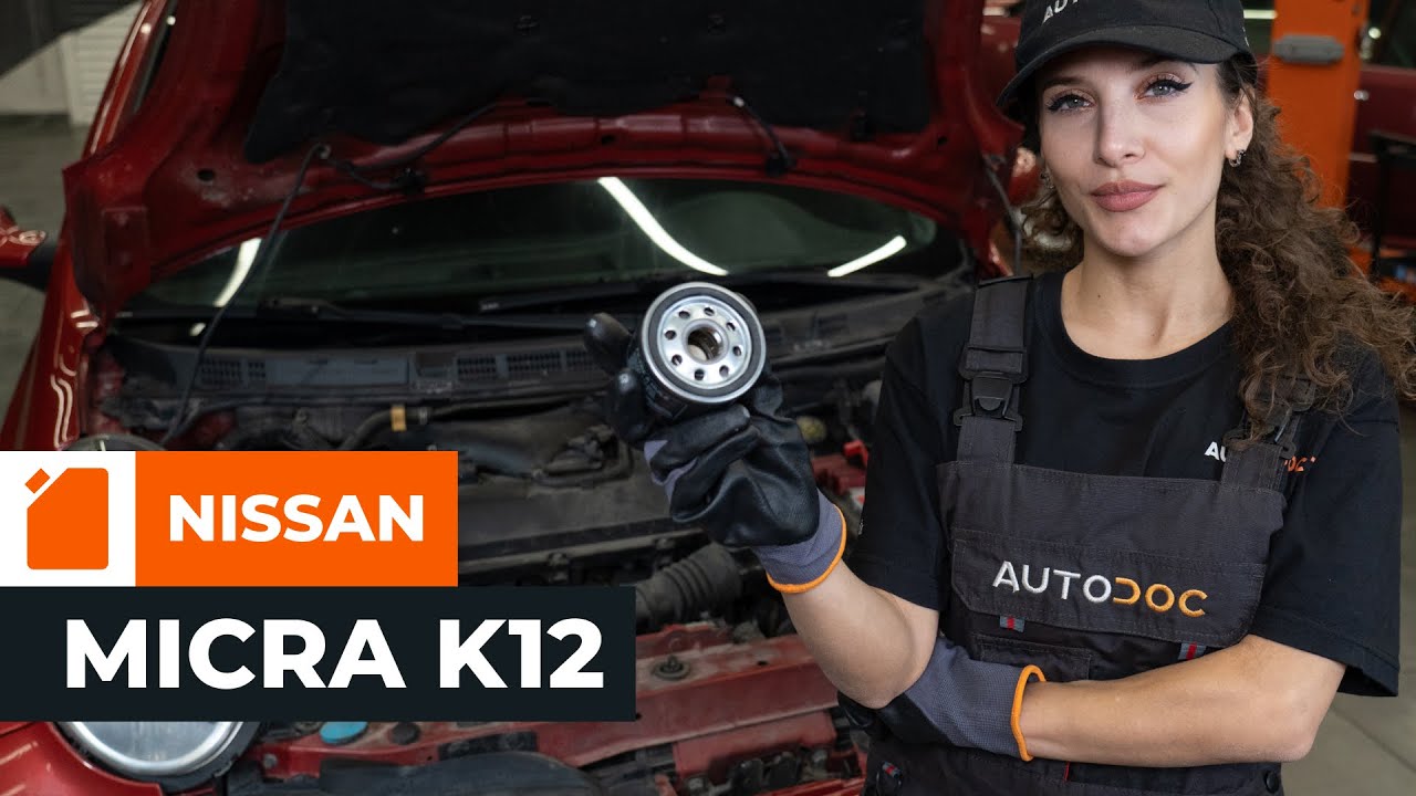 Wie Nissan Micra K12 Motoröl und Ölfilter wechseln - Schritt für Schritt Anleitung