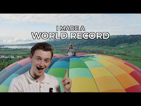 I played Drums on top of a Hot Air Ballon (World Record)