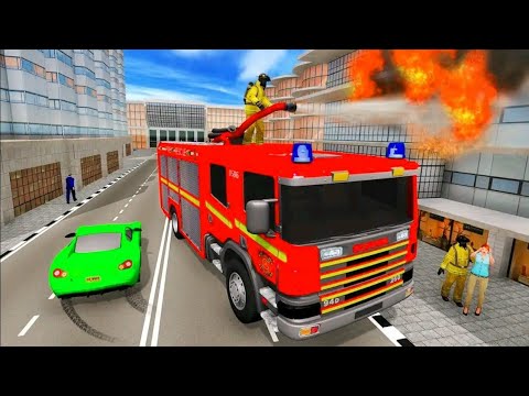 NY City firefighter 2021 - Fire Truck Driver Rescue  3D - Android Gameplay