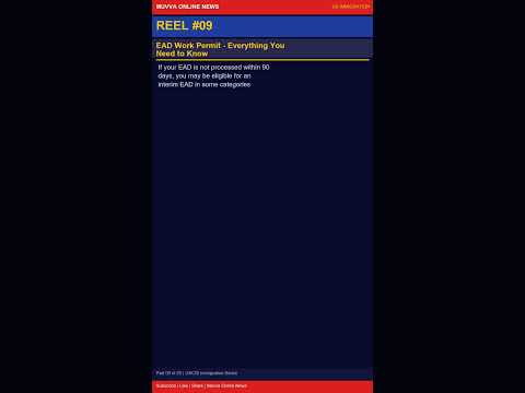 EAD Work Permit: Who Needs It & How to Get It | US Immigration Guide #9