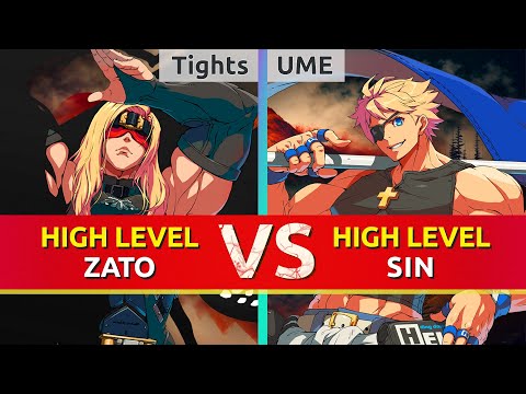 GGST ▰ Tights (Zato) vs UME (Sin). High Level Gameplay