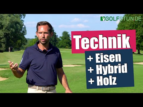 Golfschwung-Technik Transportschlag – Eisen, Holz und Hybrid