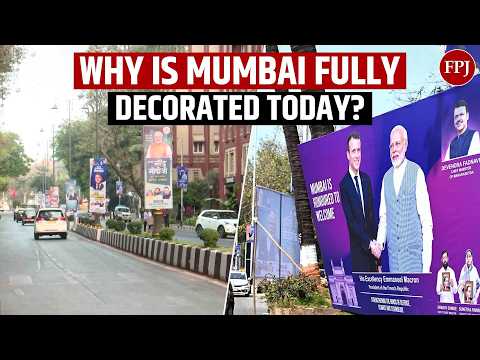 Mumbai Welcomes French President Emmanuel Macron & PM Modi With Grand Posters Across City