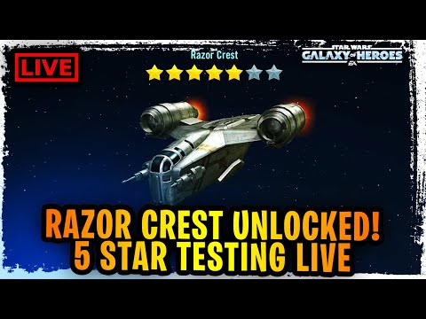 RAZOR CREST UNLOCKED FINALLY - 5 STAR GAMEPLAY TESTING LIVE - HUGE F2P UPDATE TODAY!