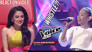 Elijah Jane Burdios can WHISTLE?! | ‘When I Need You’ | The Voice Kids PH 2024 | Team Julie Squad