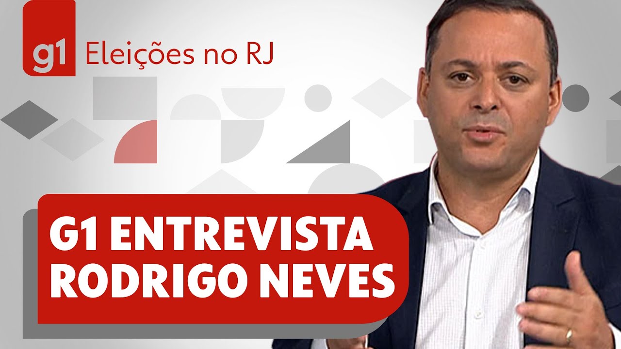 Rodrigo Neves  no g1: veja a entrevista na íntegra com o candidato do PDT ao governo do RJ
