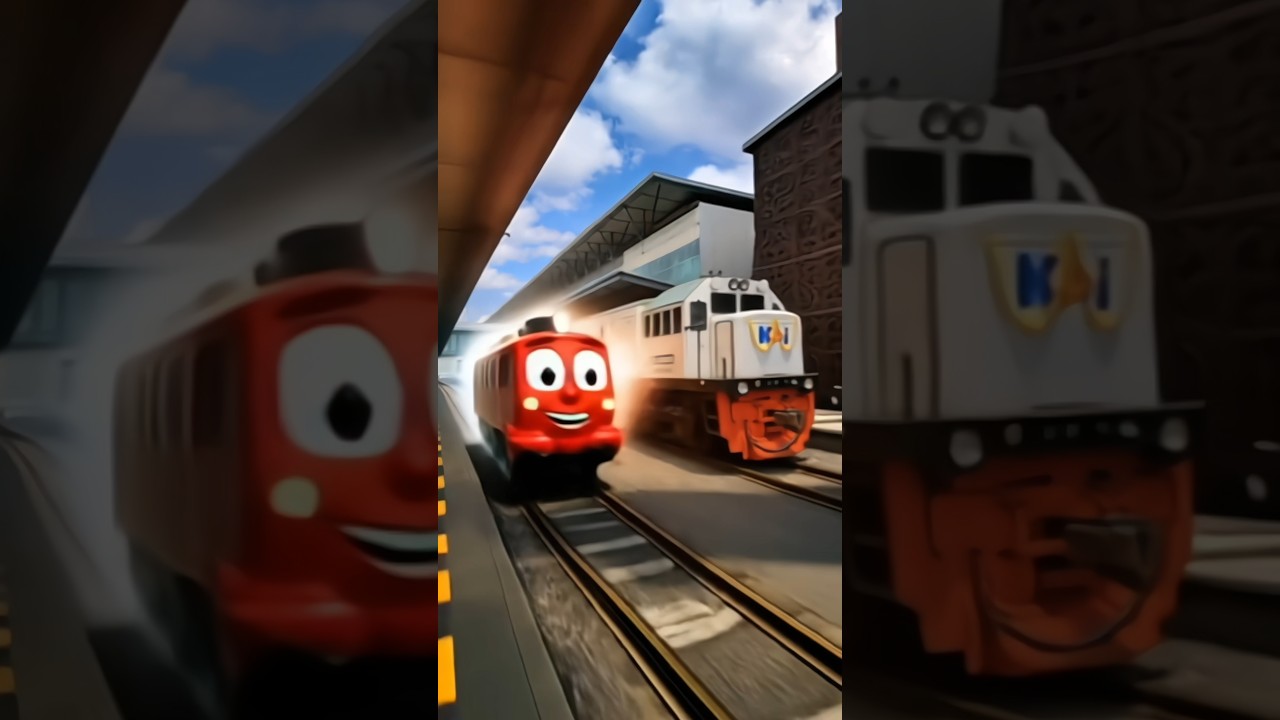 KERETA API PANJANG LOKOMOTIF CC201 LIVERY PUTIH #keretaapi #train #lokomotif #railway