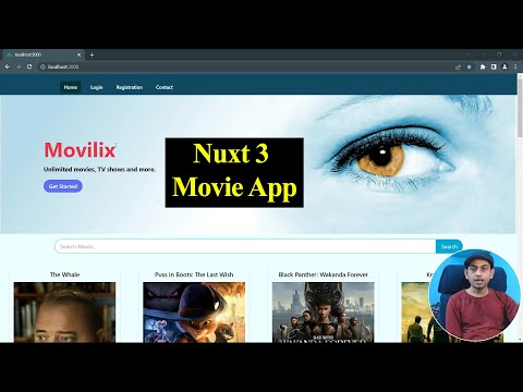 Movilix Movie Application Nuxt 3 and Tailwind CSS Project