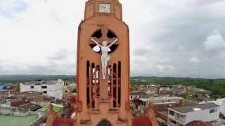 preview picture of video 'Video Aereo Quimbaya - Quindio Templo Jesús, María y José,'
