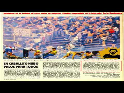 River no se banca ver a Boca Campeón y provoca incidentes - Apertura 1992
