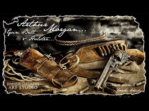 Arthur Morgan Gun Belt and Holster rig | Weathering and aging leather