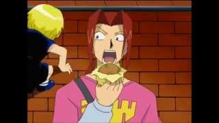 Funny Zatch Bell Scene - Zatch Can Smell Yellowtail Burgers From A Mile Away!