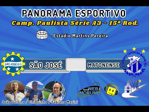 SÃO JOSÉ X  - Ao Vivo - Paulistão A3 2022 (15ªROD.) - Resgatando SJC