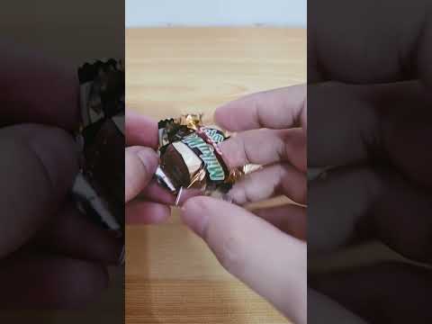 MILKY WAY MINIS #asmr #yummy #satisfying #chocolate  #happy #viral #shorts