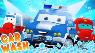 Road Rangers Go To Car Wash  Car Cartoons For Chil