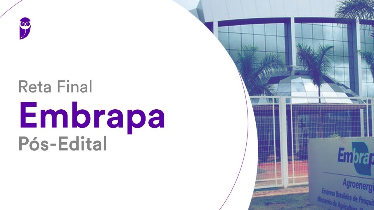 Reta Final Embrapa Pós-Edital: Estatuto da Embrapa - Prof. Emerson Bruno