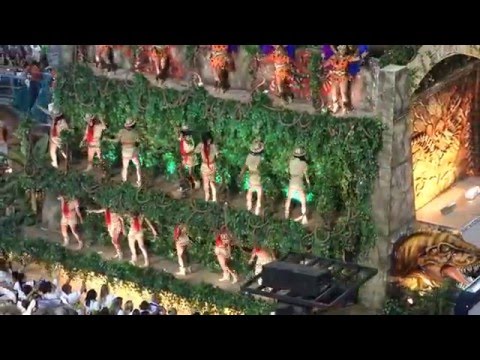 GRES Portela's dinosaur float Carnival 2016