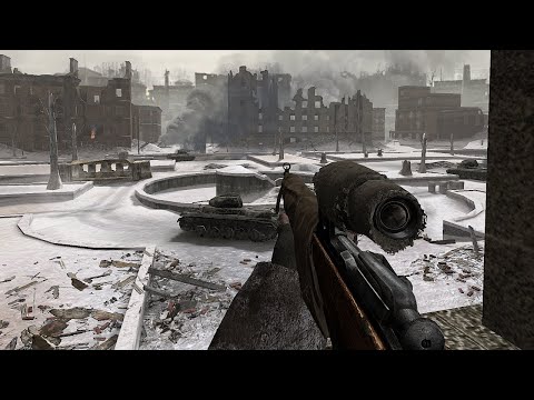 Comrade Sniper at Stalingrad – The Bloodiest Battle | Call of Duty 2 (WW2 Campaign)