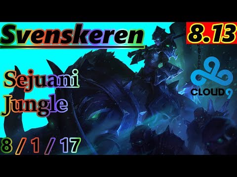 Svenskeren as Sejuani Jungle - S8 Patch 8.13 - NA Challenger - Full Gameplay