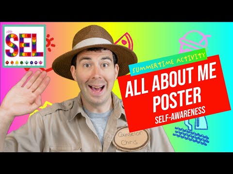 Puppet Videos for Kids | All About Me Poster - Social-Emotional Learning for Kids | A LITTLE SEL