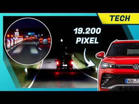 HD-Matrix LED Scheinwerfer im VW Tiguan: Nachtfahrt , Unterschiede LED-Plus & Funktionen IQ.Light