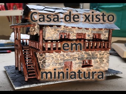 Casa em xisto - Miniatura