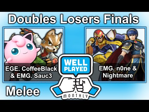 Well Played Monthly #3 - Melee: EMG.n0ne + Nightmare vs EGE.Coffeeblack + EMG.sauc3 - Losers Finals