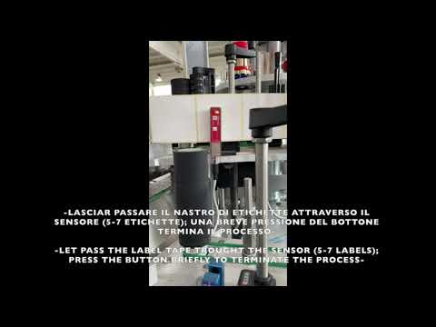 TARATURA DINAMICA FORCELLA AD ULTRASUONI PER ETICHETTA   DYNAMIC ADJUSTMENT ULTRASONIC LABEL FORK