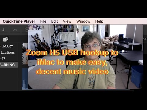 ZOOM H5 USB RECORDING to iMac - (Easy Like Sunday Morning)
