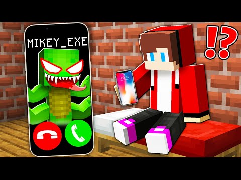 JJ MAIZEN & Mikey - Why Scary Mikey Exe Call JJ at Night ? - Minecraft (Maizen)