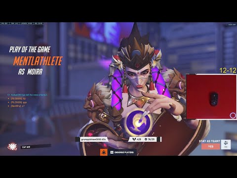 Moira Buff! POTG! Gale Adelade Moira Overwatch 2 Season 4 Top 500 Gameplay