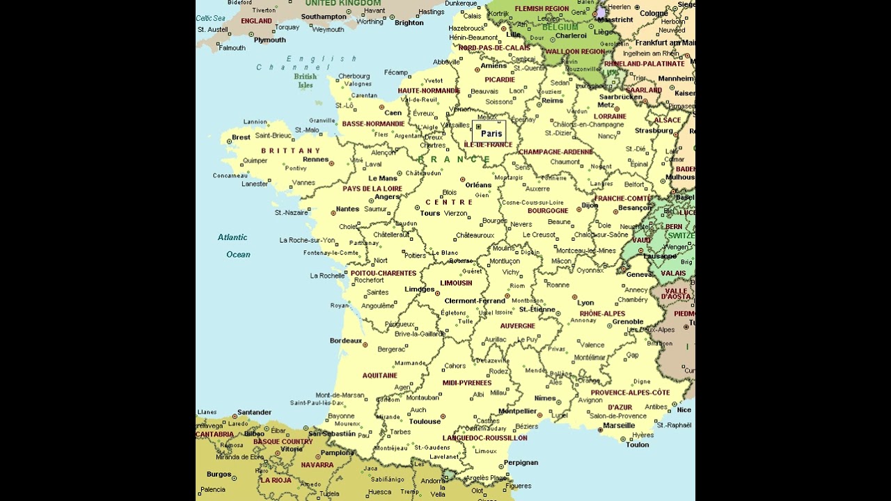 MAPA DE FRANCIA