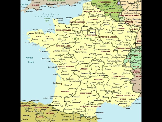 Vídeo relacionado con Mapa de Francia 42 x 59 cm - Póster de las regiones y departamentos franceses visitados - Maps International + 50 años de experiencia en cartografía